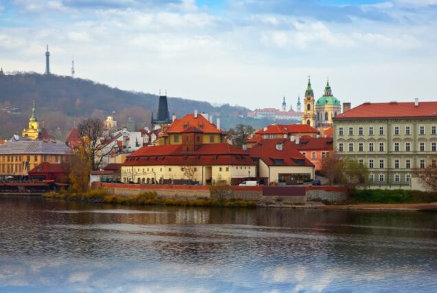 Prague Vltava riverside